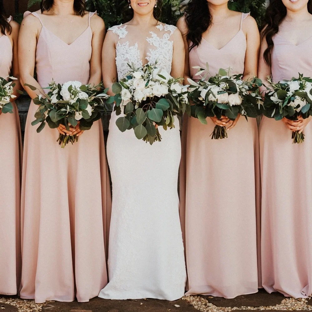 Lulus / Meteoric Rise Blush Maxi Dress / small / blush pink - Picture 9 of 17